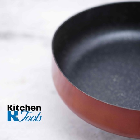 Висок алуминиев тиган 26 см с мраморно покритие