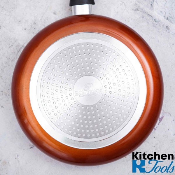 Висок алуминиев тиган с мраморна вътрешност