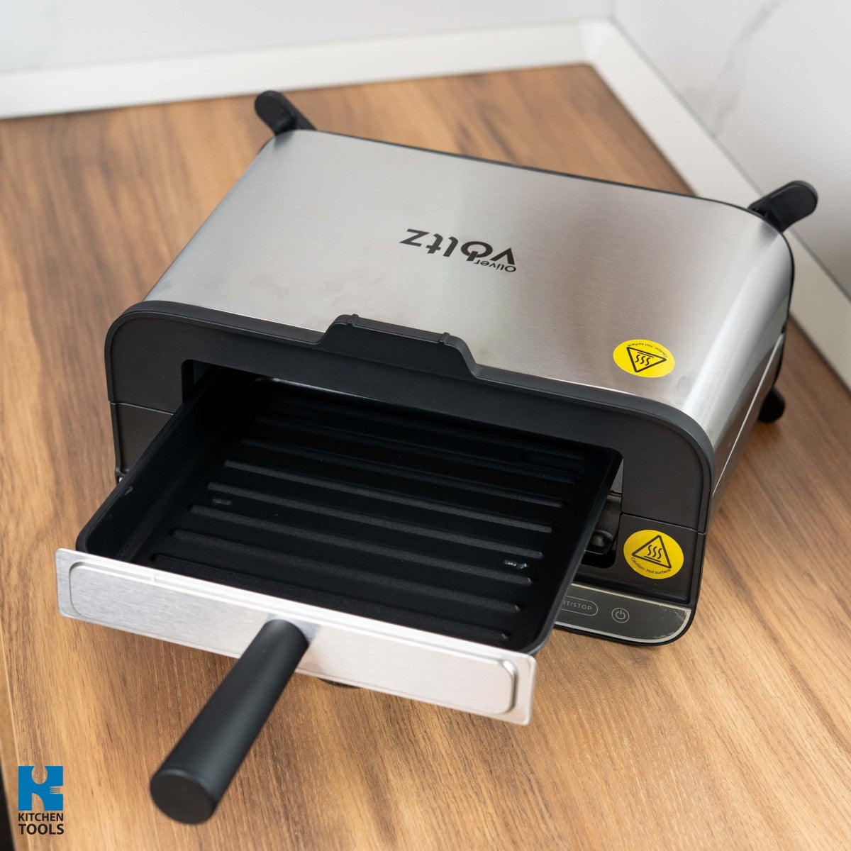 Мултифункционален уред за готвене 4в1 Oliver Voltz OV51015R, 1700W, 240x225 мм, Защита от прегряване, Инокс/Черен