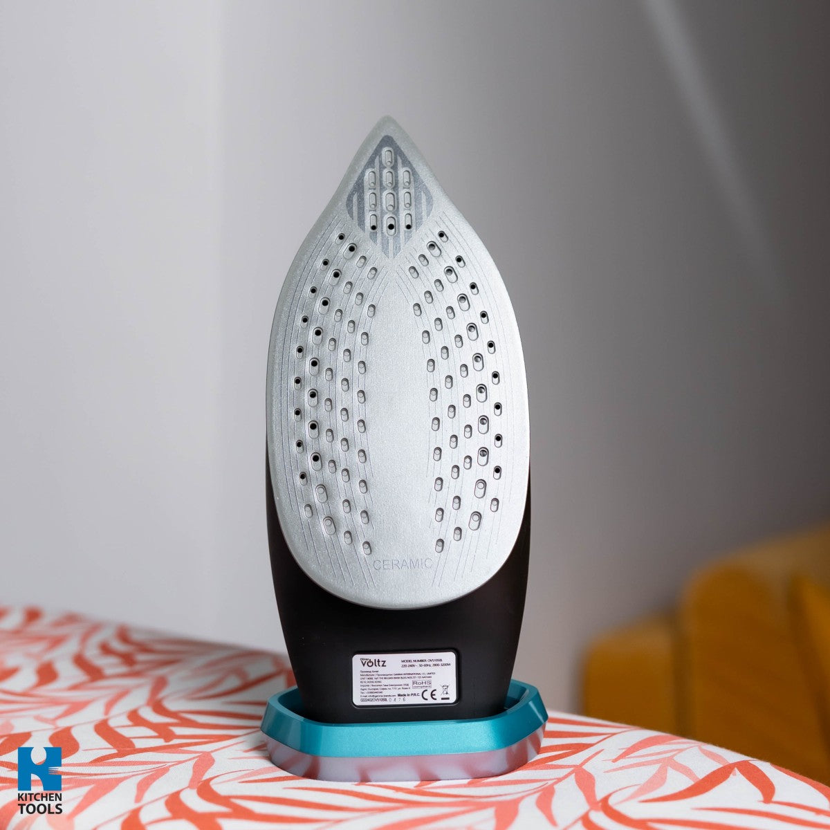 Ютия, 3200W, против котлен камък, вертикална/хоризонтална, 350 мл, керамична, бързо нагряване, Oliver Voltz, синя