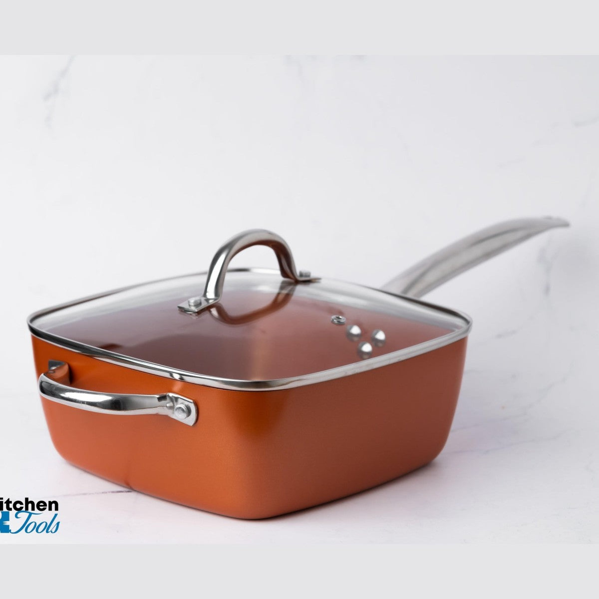 Мултифункционален комплект тиган с незалепващо покритие, 24x24x9.5 см, 4.5 литра, фритюрник, подходящ за фурна, Oliver Voltz