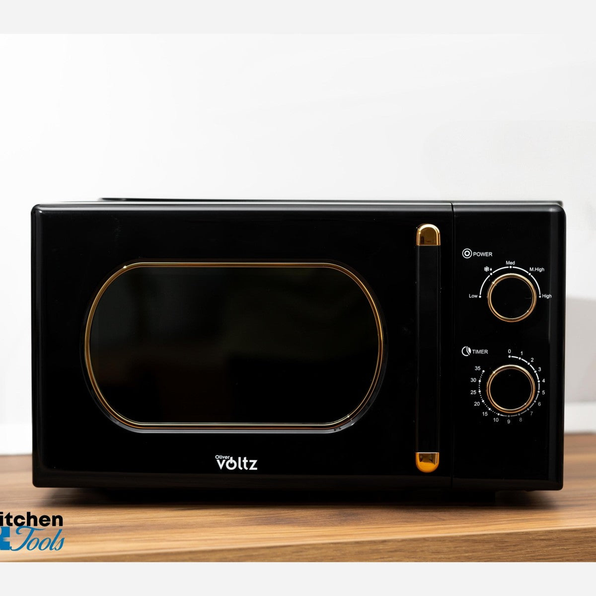 Микровълнова фурна Oliver Voltz, 700 W, 20 L, черна