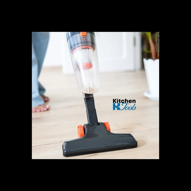 ВЕРТИКАЛНА ПРАХОСМУКАЧКА 2 В 1 Rosberg, 600W, 800 ml, HEPA филтър, циклонна система, черна, без торба