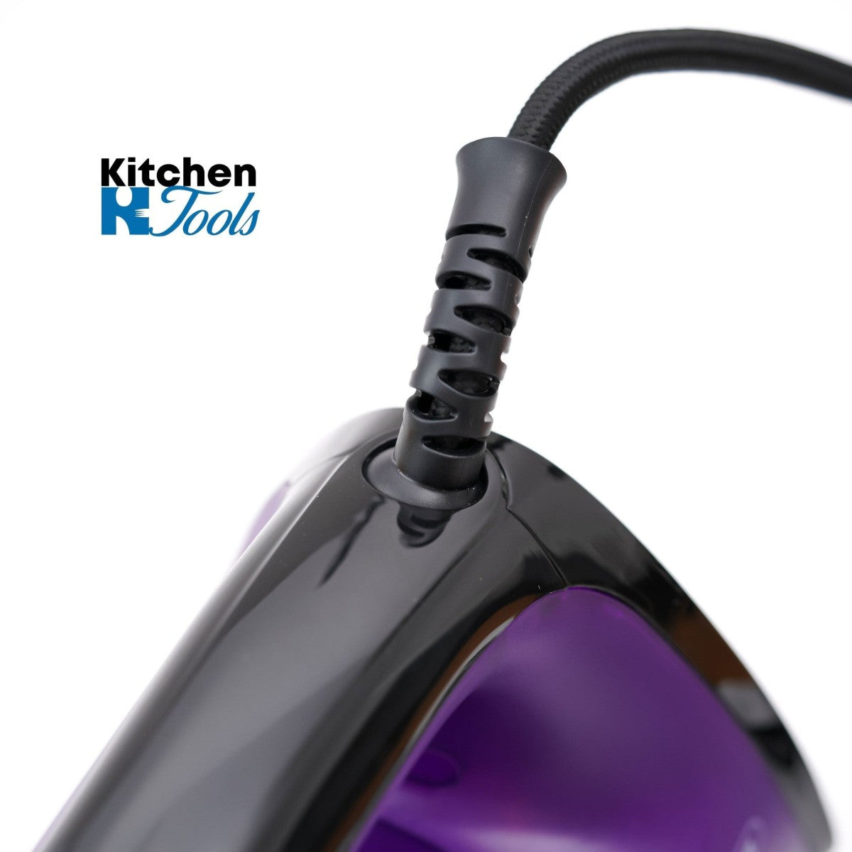 Самопочистваща се парна ютия Voltz, 2400W, контрол на парата, керамика, лилава