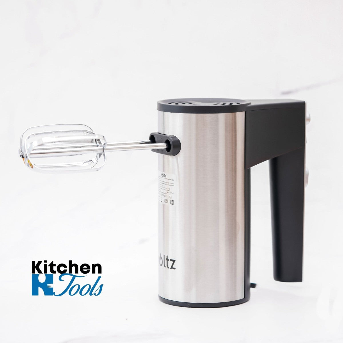 Ръчен миксер VOLTZ, 300W, 5 скорости, турбо функция, 4 аксесоара, неръждаема стомана