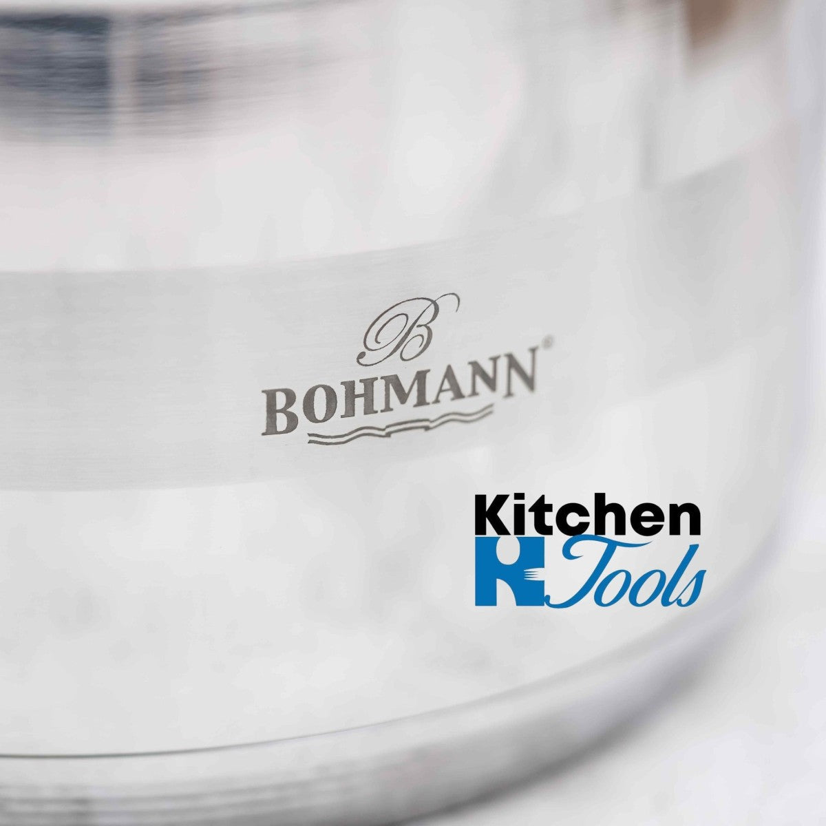 Комплект 6 тенджери Bohmann, (5.1L, 6.6l, 7.7L), индукция, със стъклен капак, неръждаема стомана
