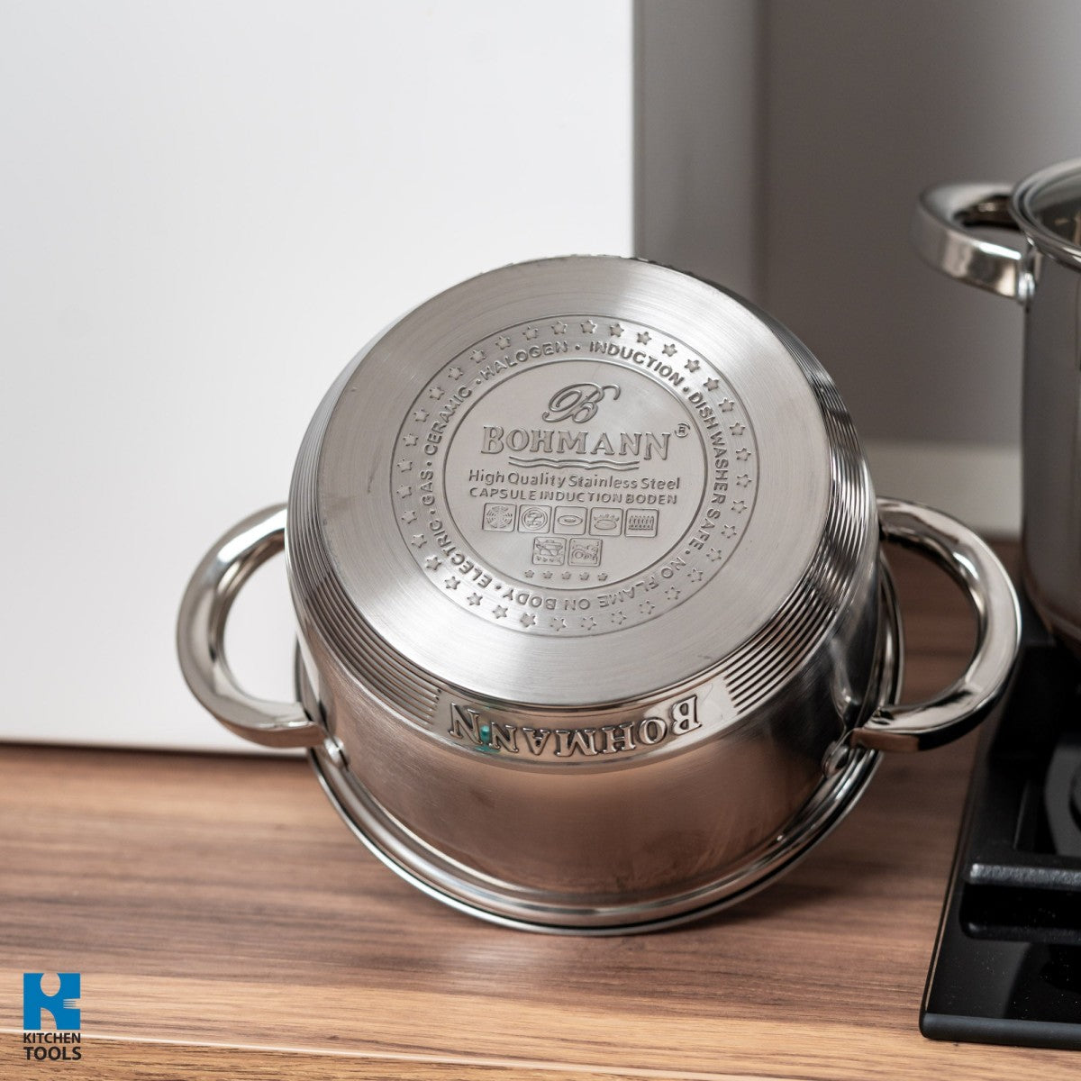 Комплект тенджери от 12 части неръждаема стомана Bohmann, Induction, PREMIUM, Австрия