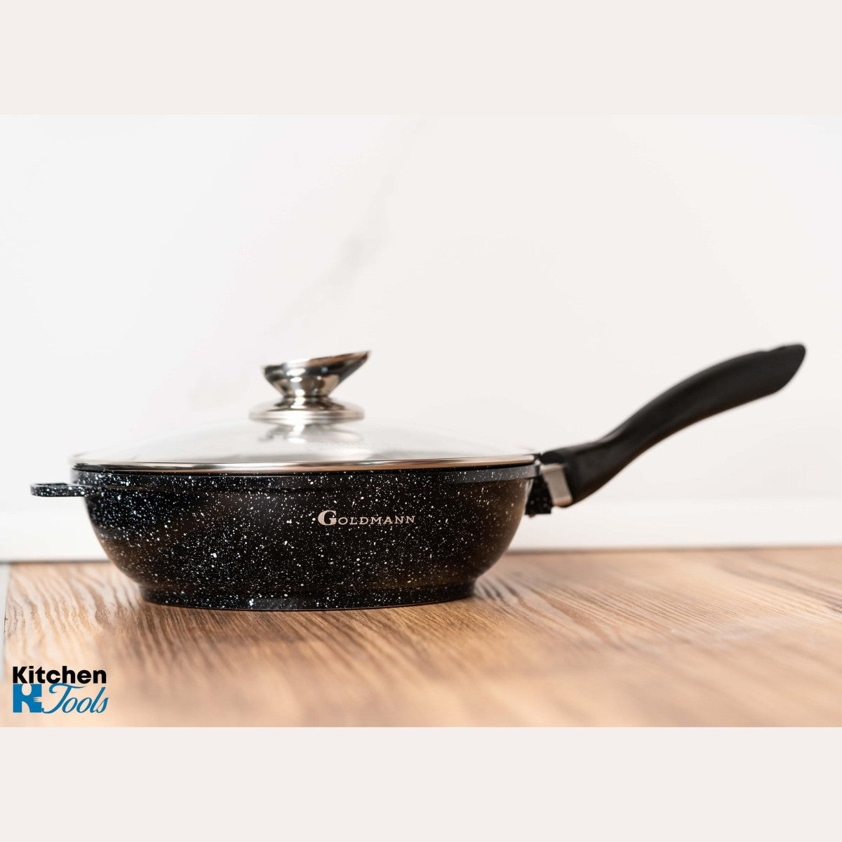 Комплект тенджери от 8 части, 20/24/28 cm, 2.3l 2.3l/4.5l/6.5l, лят алуминий, мраморна външна част, керамична вътрешност