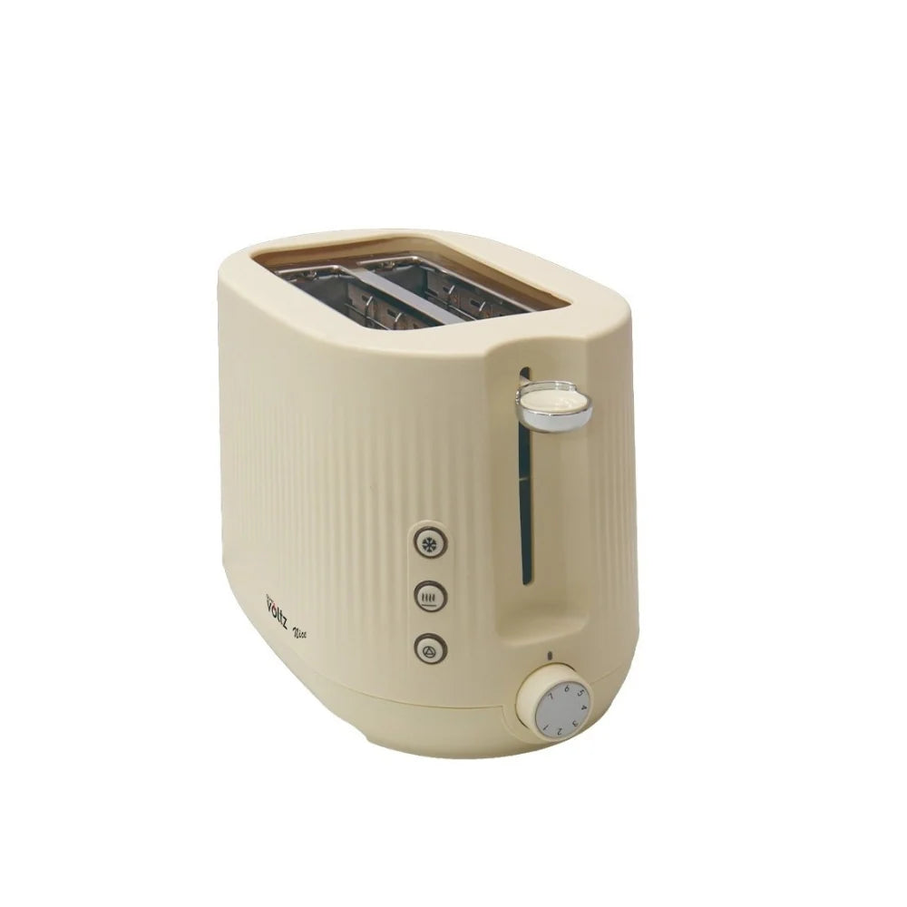 Тостер, 700W, 2 филийки, 7 нива на изпичане, Oliver Voltz, Nice range, крем