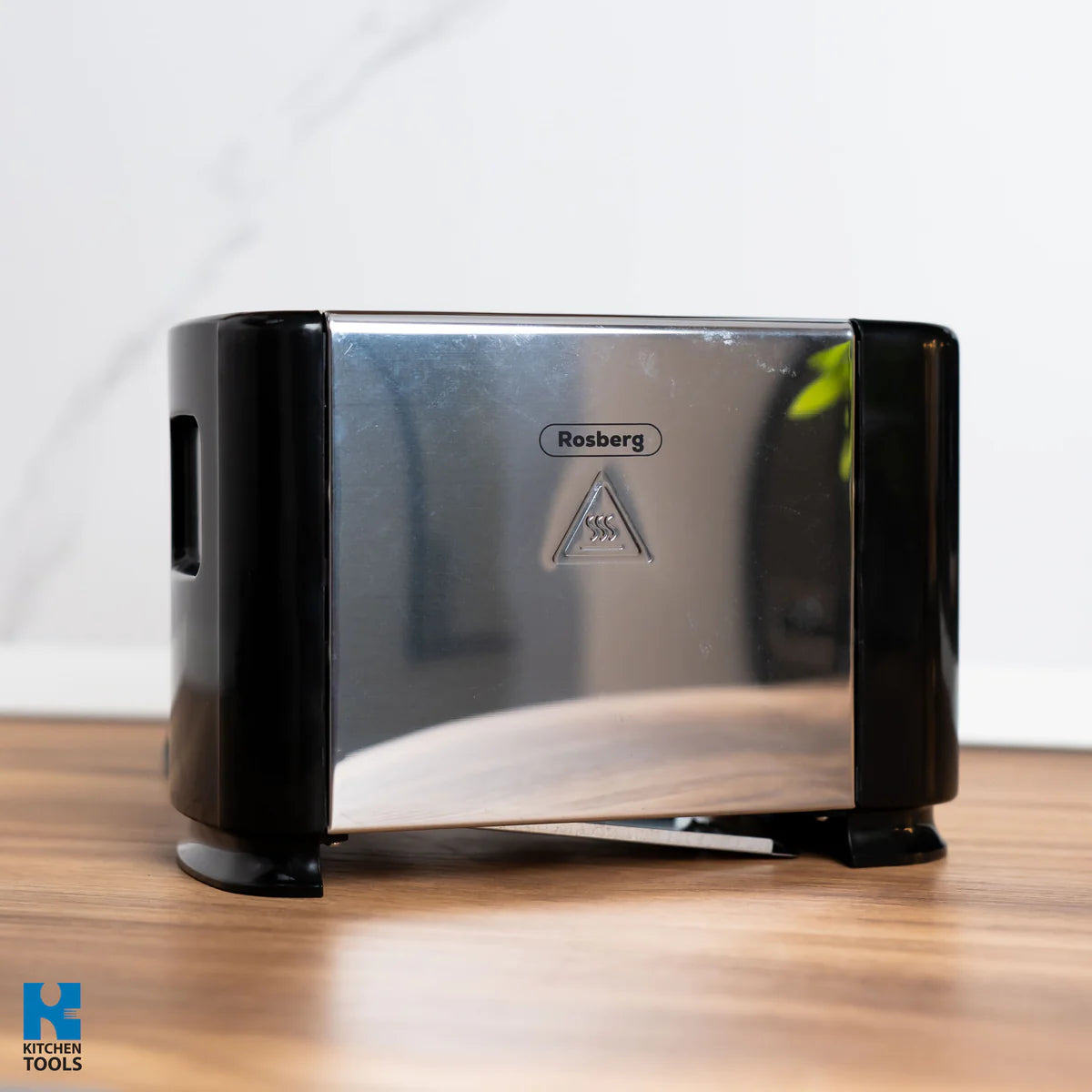 Тостер, 2 филийки, 6 нива на изпичане, хладна повърхност, 700W, Rosberg, неръждаема стомана