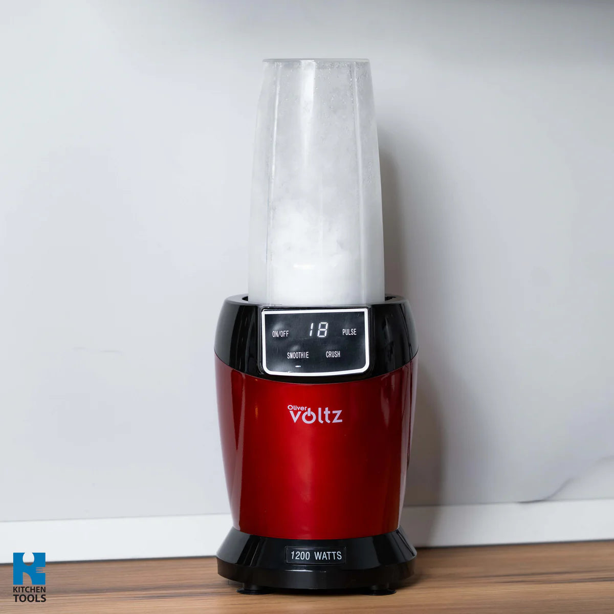 Нутри блендер Oliver Voltz, 1200W, 2 чаши, 1 л/800 мл, Без BPA, LED дисплей, Сив (Copy)